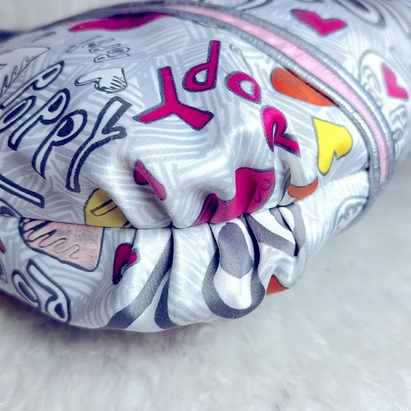 Coach Poppy Graffiti Glam Hearts Tote/Shoulder Bag - Picture 8 of 16